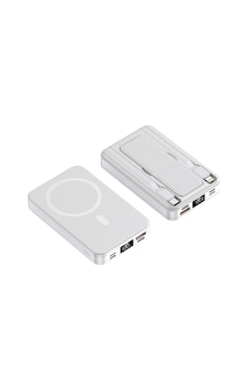 Sprange SR-P28M 12000mah Magsafe 15w Wireless Hızlı Şarj 20w-pd Micro Type-c Lightning Şarj Standlı Sprange SR-P28M 12000mah Magsafe 15w Wireless Hızlı Şarj 20w-pd Micro Type-c Lightning Şarj Standlı