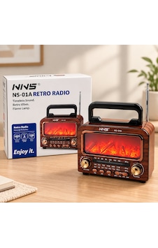 Şömineli Retro Radyo Hoparlör Bluetooth, Am/fm/sw, Usb/type-c, Tf Çok Renkli Şömineli Retro Radyo Hoparlör Bluetooth, Am/fm/sw, Usb/type-c, Tf Çok Renkli