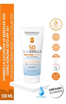 Dermedic Sunbrella Çocuklar ve Bebekler İçin Güneş Koruma Sütü Spf 50+ 100