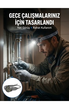 Yüksek Parlaklıklı Led Kafa Feneri Gece Çalışmaları İçin Yüksek Parlaklıklı Diğer