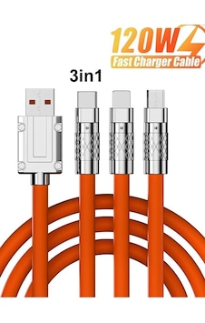 Micro Usb Iphone Type-c Uyumlu 3in1 Hızlı Şarj Kablosu 3 Uçlu Şarz Kablosu Micro Usb Iphone Type-c Uyumlu 3in1 Hızlı Şarj Kablosu 3 Uçlu Şarz Kablosu
