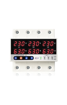 Jıujı Ev Tipi Trifaz Gerilim Ve Akım Koruma Rölesi Voltaj Koruyucu 63a 3 Fazlı - Ayrışık Faz Koruma Jıujı Ev Tipi Trifaz Gerilim Ve Akım Koruma Rölesi Voltaj Koruyucu 63a 3 Fazlı - Ayrışık Faz Koruma