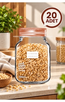 Bakır Desenli Kavanoz Görünümlü Saklama Poşeti 15x22 Cm - 700 Ml 20 Adet Şeffaf Bakır Desenli Kavanoz Görünümlü Saklama Poşeti 15x22 Cm - 700 Ml 20 Adet Şeffaf