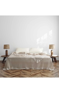 Majoli Optimus Yatak Örtüsü Ve Pike Çift Kişilik Kutulu 240x260 Natural Majoli Optimus Yatak Örtüsü Ve Pike Çift Kişilik Kutulu 240x260 Natural