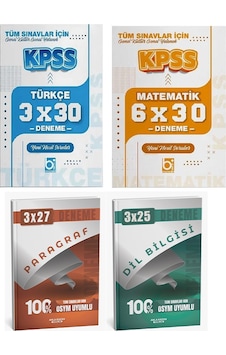 Bigelio + Anla Kazan Kpss Türkçe + Matematik + Paragraf + Dil Bilgisi Deneme 4 Lü Set Bigelio + Anla Kazan Kpss Türkçe + Matematik + Paragraf + Dil Bilgisi Deneme 4 Lü Set