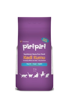 Pisi Pisi Pudra Kokulu Topaklaşan İnce Taneli Kedi Kumu 10 KG Pisi Pisi Pudra Kokulu Topaklaşan İnce Taneli Kedi Kumu 10 KG