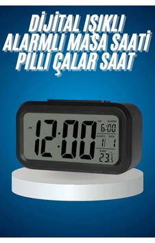 Buğz Işıklı Dereceli Masa Ofis Saati Alarmlı Termometre Takvim Çalar Saat . Buğz Işıklı Dereceli Masa Ofis Saati Alarmlı Termometre Takvim Çalar Saat .