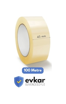 Evkar Koli Bandı 45 Mm X 100 Mt 1. Kalite Eksiksiz 100 Metre 1
