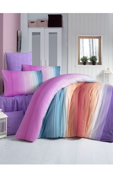 Komfort Home Çift Kişilik Polycotton Nevresim Takımı (Rainbow) Komfort Home Çift Kişilik Polycotton Nevresim Takımı (Rainbow)
