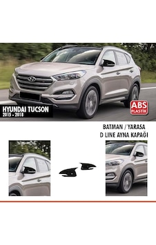 Hyundai Tucson Batman Yarasa Ayna Kapağı Piano Black / 2015-2018 Hyundai Tucson Batman Yarasa Ayna Kapağı Piano Black / 2015-2018