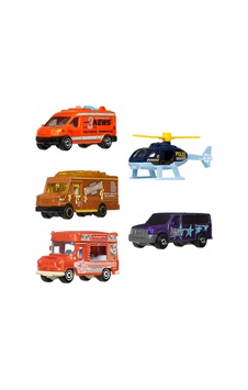 Matchbox Beşli Araba Seti City Life Jjp34 Çok Renkli