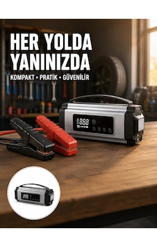 Tr Acil Durumlar İçin Çok Fonksiyonlu Araç Akü Takviyesi Hava Kompresörü Ve Güç Kaynağı Yeni Nesil Tr Acil Durumlar İçin Çok Fonksiyonlu Araç Akü Takviyesi Hava Kompresörü Ve Güç Kaynağı Yeni Nesil