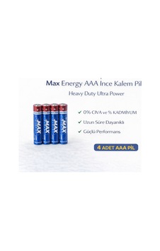 Northcity Max Energy Aaa İnce Kalem Pil 1.5v R03 Heavy Duty Ultra Power 4'lü Paket