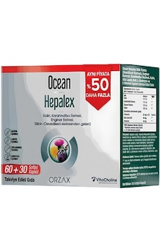 Ocean Hepalex 60 Softjel Kapsül - %50 Daha Fazla Ocean Hepalex 60 Softjel Kapsül - %50 Daha Fazla