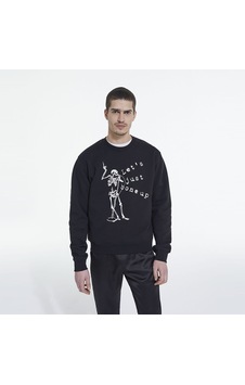 The Kooples Classic Erkek Siyah Sweatshirt