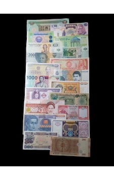 20 Adet Yabancı Koleksiyon Kağıt Para Eski Para Seti 20 Adet Yabancı Koleksiyon Kağıt Para Eski Para Seti