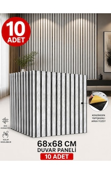 10 Adet 68cmx68cm Gri Lambiri Desenli Kendinden Yapışkanlı Duvar Kağıdı Paneli Yeni Akustik Nw189 10 Adet 68cmx68cm Gri Lambiri Desenli Kendinden Yapışkanlı Duvar Kağıdı Paneli Yeni Akustik Nw189