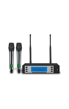 Camimarket C-2200ee Uhf Kablosuz Çift El Mikrofonu Camimarket C-2200ee Uhf Kablosuz Çift El Mikrofonu