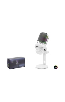 Profesyonel Rgb Mikrofon 192 Khz / 24 Bit Type-c - Beyaz Me6pw Profesyonel Rgb Mikrofon 192 Khz / 24 Bit Type-c - Beyaz Me6pw
