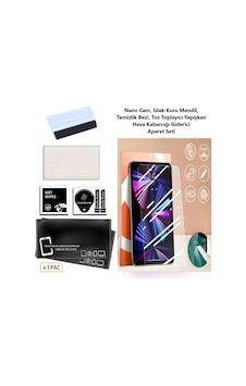 Apple Uyumlu iPad Pro 11 Inç M2 Nano Temperli Esnek Ekran Koruyucu Kırılmaz Cam Seti 4. Nesil 2022 Apple Uyumlu iPad Pro 11 Inç M2 Nano Temperli Esnek Ekran Koruyucu Kırılmaz Cam Seti 4. Nesil 2022