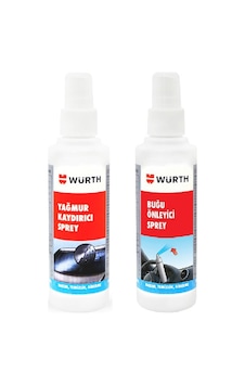 Würth Yağmur Kaydırıcı 150 Ml + Buğu Önleyici 150 Ml Würth Yağmur Kaydırıcı 150 Ml + Buğu Önleyici 150 Ml