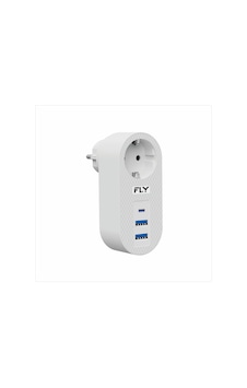 FLY-3400-01 Akım Korumalı 1xPriz 2xUSB 1xUSB TYPE-C SOKET 2.1A FLY-3400-01 Akım Korumalı 1xPriz 2xUSB 1xUSB TYPE-C SOKET 2.1A