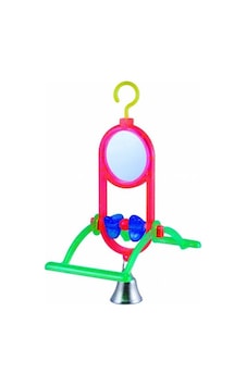 Wild World Tünekli Aynalı Salıncak Kuş Oyuncağı 22 CM