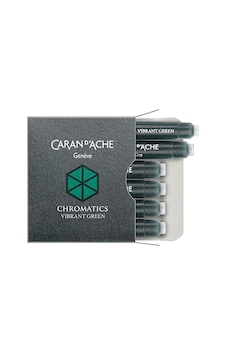 Caran Dache Dolma Kalem Kartuşu Vibrant Green 8021-210 N11.52 Caran Dache Dolma Kalem Kartuşu Vibrant Green 8021-210 N11.52