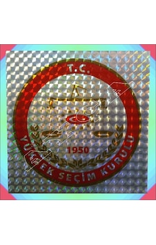 Yüksek Seçim Kurulu Araç Stikiri Jan Janli Çok Renkli Yüksek Seçim Kurulu Araç Stikiri Jan Janli Çok Renkli