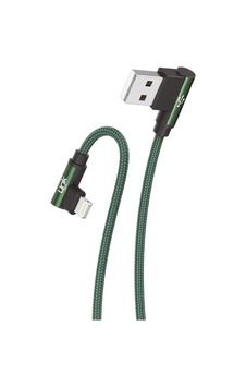 Linktech K593 Safe Lightning 3 A 1.5 M Data Şarj Kablosu Yeşil Linktech K593 Safe Lightning 3 A 1.5 M Data Şarj Kablosu Yeşil