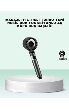 Hubrendy Tekno Aç Kapa Tuşlu Filtreli Duş Başlığı Yeni Nesil Tasarım Diğer