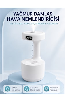 Anti Yerçekimi Su Damlası Hava Nemlendirici 800 Ml Ultrasonik Aroma Difüzör Diğer Anti Yerçekimi Su Damlası Hava Nemlendirici 800 Ml Ultrasonik Aroma Difüzör Diğer