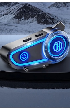 Rgb Motosiklet Kask Kulaklığı Yeni Nesil İnterkom Işıklı Kask Kulaklığı Motor Kurye Ekipman