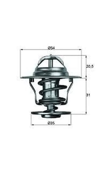 MAHLE TX1371D TERMOSTAT 71C GOLF II III JETTA II PASSAT 87-88 A6