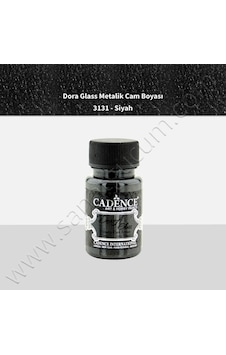 Cadence Dora Glass Metalik Cam Boyası 50 Ml. 3131 Siyah Cadence Dora Glass Metalik Cam Boyası 50 Ml. 3131 Siyah