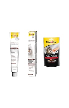 Gimcat Soft Extra Kedi Malt 100 G + Gimcat Nutripockets Kedi Ödülü 60 G Gimcat Soft Extra Kedi Malt 100 G + Gimcat Nutripockets Kedi Ödülü 60 G