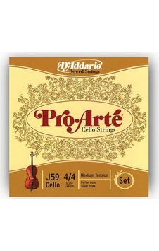 D'addario J59 Pro-arté Çello Tel Seti 4/4 Naylon Özlü Sıcak Tonal Yapı Neme Karşı Yüksek Tolerans Ve Geleneksel Ses Karakteri D'addario J59 Pro-arté Çello Tel Seti 4/4 Naylon Özlü Sıcak Tonal Yapı Neme Karşı Yüksek Tolerans Ve Geleneksel Ses Karakteri