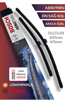 Bosch 3397110006 650 Mm + 475 Mm Muz Tipi Aerotwin Ön Silecek Seti Bosch 3397110006 650 Mm + 475 Mm Muz Tipi Aerotwin Ön Silecek Seti