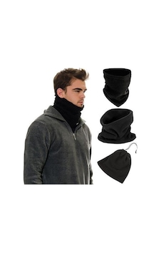 Just Cheap Store Çok Fonksiyonlu Unisex Terletmez Kumaş İpli Polar Bere Boyunluk 4741 Açık Mavi