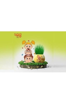 Kukuli Temalı Çim Adam 6&apos Lı Set Çocuklar İçin Eğitici Ve Eğlenceli Bitki Yetiştirme Kiti
