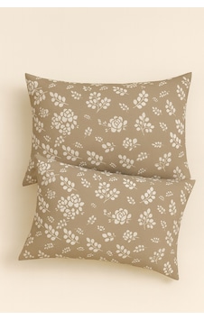 Lionas Desenli Pamuklu Yastık Kılıfı 2 Adet 50 X 70cm Bej Lionas Desenli Pamuklu Yastık Kılıfı 2 Adet 50 X 70cm Bej