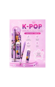 K-pop Anime Desenli Uçlu Kalem Ve Yedek Uç Seti 0.7 Mm 1 Adet Set 1 1 K-pop Anime Desenli Uçlu Kalem Ve Yedek Uç Seti 0.7 Mm 1 Adet Set 1 1