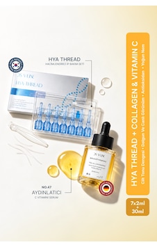Ds V-lıne Hya Thread Kore Hyaluronik Hacimlendirici İp Nem Bakım Seti 7 Uygulama + %10 C Vitamini Kolajen Destekli Aydınlatıcı Serum 30 Ml Ds V-lıne Hya Thread Kore Hyaluronik Hacimlendirici İp Nem Bakım Seti 7 Uygulama + %10 C Vitamini Kolajen Destekli Aydınlatıcı Serum 30 Ml