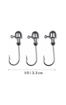 Jighead İğne 1/0 3.3 Cm Silikon Yem İçin Levrek Avı Uyumlu 3 Lü Paket 5 Gr 3 Adet Jighead İğne 1/0 3.3 Cm Silikon Yem İçin Levrek Avı Uyumlu 3 Lü Paket 5 Gr 3 Adet