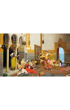 Armada Çini 80X120 Osmanlı Türk Hamamı Sazende Dijital Baskı Pano