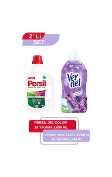 Vernel Max Taze Lavanta 1,44l + Persil Color Jel 26 Yıkama set-hnkdtj-5133-5991 1400 ML Vernel Max Taze Lavanta 1,44l + Persil Color Jel 26 Yıkama set-hnkdtj-5133-5991 1400 ML