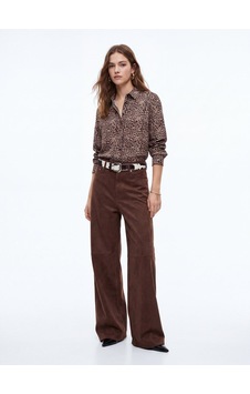 LTB Straight Fit Leopar Desenli Uzun Kollu Siyah Gömlek LTB Straight Fit Leopar Desenli Uzun Kollu Siyah Gömlek