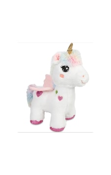 Peluş Tek Boynuzlu At Unicorn Beyaz Pembe Peluş 35 Cm Pelüş