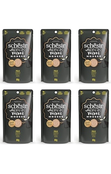 Schesir After Dark Tavuklu Pouch Mousse Kedi Yaş Mama 80 Gr. X 6 Adet Schesir After Dark Tavuklu Pouch Mousse Kedi Yaş Mama 80 Gr. X 6 Adet