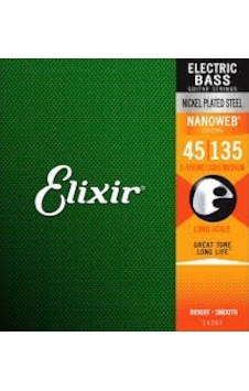 Elixir 14207 Nanoweb Light Medium 5 Telli Bas Gitar Teli 45-135 Elixir 14207 Nanoweb Light Medium 5 Telli Bas Gitar Teli 45-135